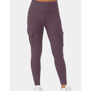 Halara High Waist Cargo Pocket Yoga 7/8 Leggings Plus Size 1X / 18W Purple